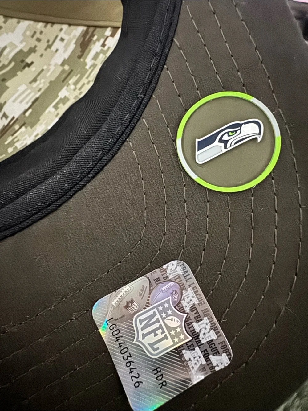 New Era Olive and Dark Olive Seattle Seahawks Cap